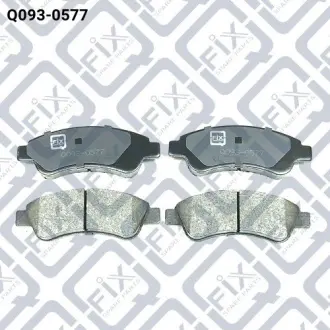 Колодки гальмівні задні дискові Fiat Ducato 06–/Citroën Jumper 06–/Peugeot Boxer 06– Q-FIX Q0930577