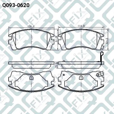 Колодки тормозные передние дисковые Q-FIX Q0930620 (фото 1)