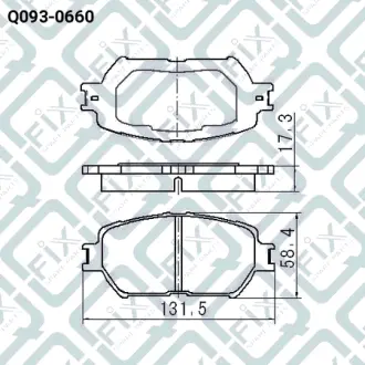 Колодки гальмівні передн.дискові Q-FIX Q0930660