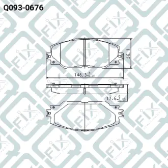 Колодки гальмівні передні дискові Q-FIX Q0930676