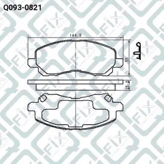 Колодки гальмівні передні дискові Q-FIX Q0930821