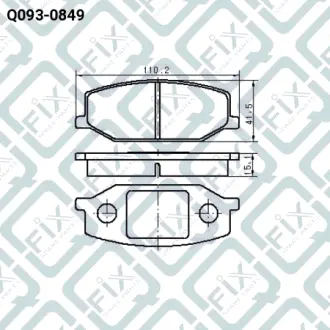 Колодки гальмівні Q-FIX Q0930849