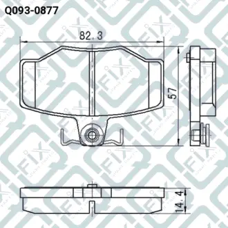 Колодки гальмівні задні дискові Q-FIX Q0930877