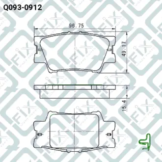 Колодки гальмівні задні дискові Q-FIX Q0930912