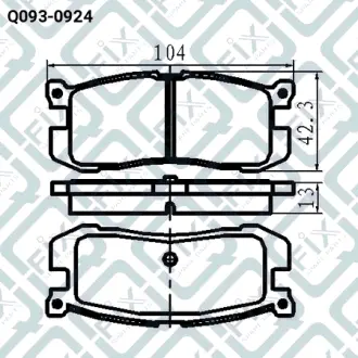 Колодки тормозные задние дисковые Q-FIX Q0930924