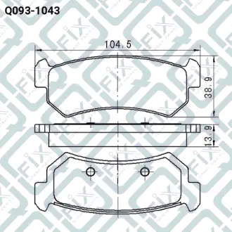 Колодки тормозные задние дисковые Q-FIX Q0931043