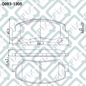 Колодки гальмівні передні дискові Q-FIX Q0931305