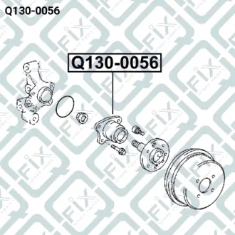 Ступица задняя комплект Q-FIX Q1300056