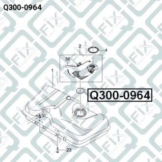 Кільце ущільнювача паливного насоса Q-FIX Q3000964