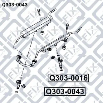 Кільце ущільнювача форсунки уприскування палива Q-FIX Q3030043