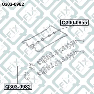 Сальник вала передний Q-FIX Q3030982