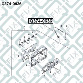 Трос спидометра Q-FIX Q3740636