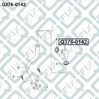 Патрубок вентиляції картера Q-FIX Q3760142