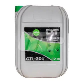 Антифриз QT MEG STANDARD -30 G11 GREEN 10кг QT-OIL QT5523010