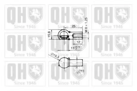 Gas spring, shock absorber. Пружина газовая, амортизатор QUINTON HAZELL 128299