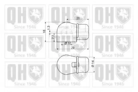 Gas spring, shock absorber. Пружина газовая, амортизатор QUINTON HAZELL 128581