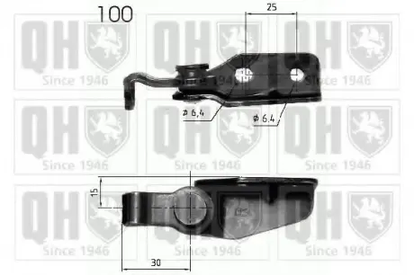 Gas spring, shock absorber. Пружина газовая, амортизатор QUINTON HAZELL 140232