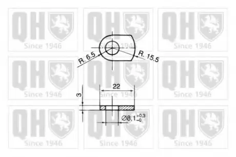 Gas spring, shock absorber. Пружина газовая, амортизатор QUINTON HAZELL 840025