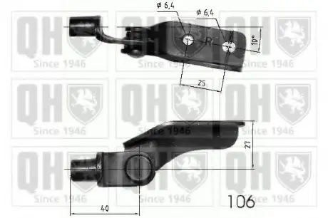 Gas spring, shock absorber. Пружина газовая, амортизатор QUINTON HAZELL 840236