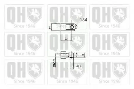 Gas spring, shock absorber. Пружина газовая, амортизатор QUINTON HAZELL 840261