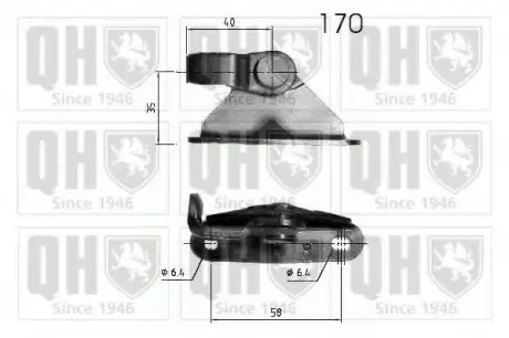 Gas spring, shock absorber. Пружина газовая, амортизатор QUINTON HAZELL 840280
