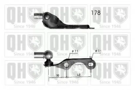 Gas spring, shock absorber. Пружина газовая, амортизатор QUINTON HAZELL 840294