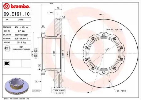 Комплект тормозных колодок RAICAM 20251