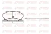 Комплект тормозных колодок, дисковый тормоз REMSA 002612 (фото 1)