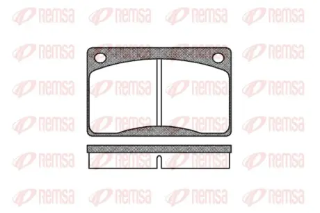 Гальмівні колодки Volvo 140, 240, 260 1.8-2.8 07.67-08.93 REMSA 004230