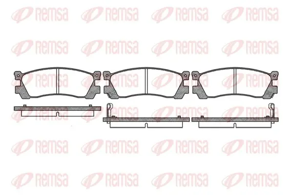 Комплект тормозных колодок, дисковый тормоз REMSA 024802 (фото 1)
