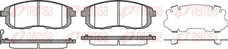 Колодки гальмівні дискові REMSA 029311