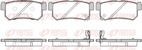 Колодки гальмівні дискові (комплект 4 шт) REMSA 074642