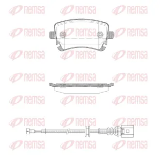 AUDI гальмівні колодки задн. A4/A6/A8 04- REMSA 089712