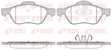Колодки гальмівні дискові REMSA 096240