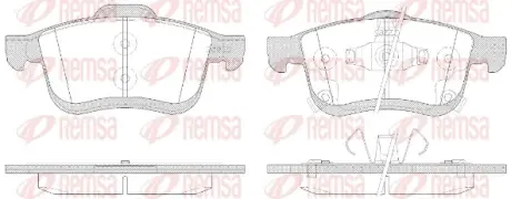 Колодки гальмівні дискові REMSA 118342