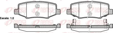 Колодки гальмівні дискові REMSA 126402