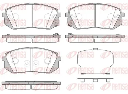 Колодки гальмівні дискові REMSA 1302.52