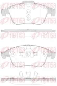 Колодки гальмівні дискові REMSA 135030