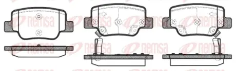Колодки гальмівні дискові REMSA 145202