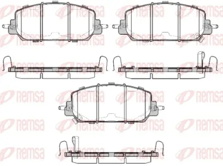 Колодки гальмівні дискові REMSA 1508.22