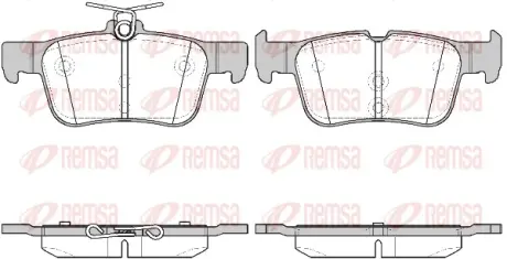 Колодки гальмівні дискові REMSA 1551.42
