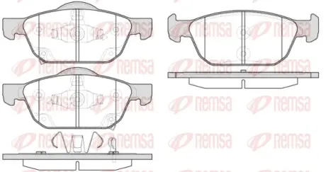 Колодки гальмівні дискові REMSA 155202