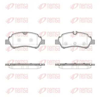 FORD Гальмівні колодки задні TRANSIT V363 2.2 TDCi 13-18 REMSA 160510