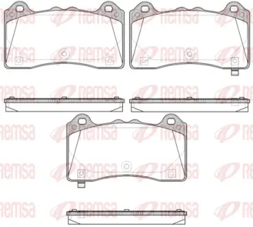 FORD Гальм. колодки передн. FOCUS III 2.3 RS AWD 15-17 REMSA 173602