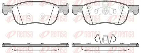 Колодки гальмівні дискові REMSA 1776.00