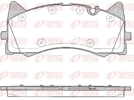DB Гальмівні колодки передн. C-CLASS (W205) AMG C 63 S (205.087) 14-21 REMSA 178100