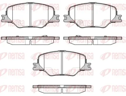 Колодки гальм. передн. OPEL Insignia B REMSA 179502