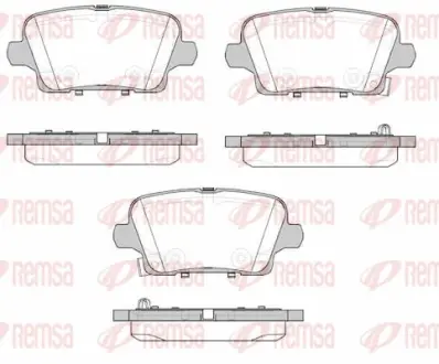 OPEL гальмівні колодки задні INSIGNIA B 17- REMSA 182102