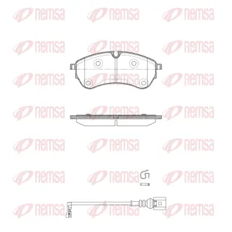 VW гальмівні колодки передн. CRAFTER 16- REMSA 183001