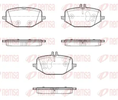 DB Гальмівні колодки задн. W463, V167, X167 REMSA 185500